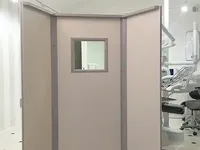 Рентгенозащитная ширма большая одностворчатая передвижная ШРБ1 1050x2000 мм с окном 180x240 мм купить в Ургенче